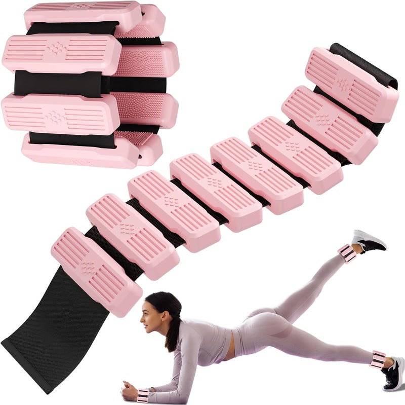 Zerood Pilates Wrist & Ankle Weights for Women, Wearable Wrist Weights & Leg Weights Set of 2(1Lb Each) Adjustable Ankle Weights for Walking, Yoga, Dance, Pilates, Pool Exercises and Gym - Image 1